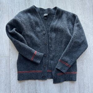 Warner Bros. Gray Cardigan with Red Accents